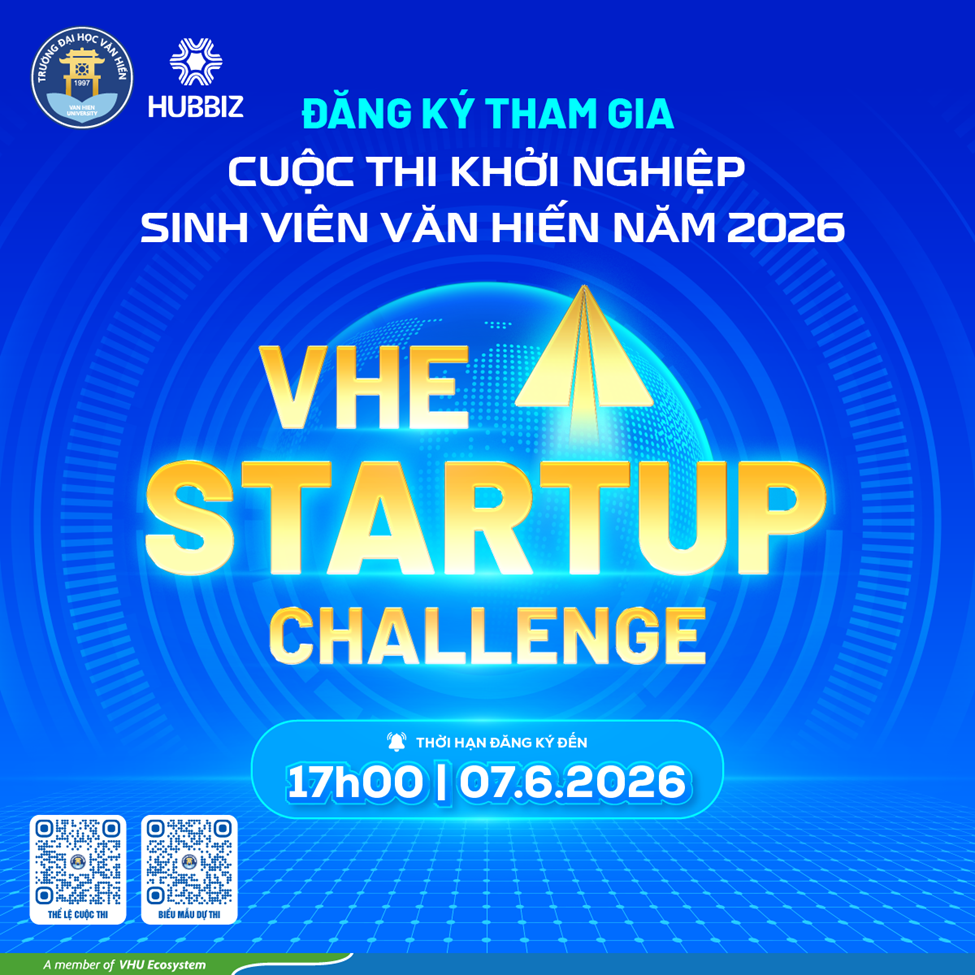 VHE Startup Challenge 2026: Sân chơi khởi nghiệp dành cho sinh viên chính thức khởi động